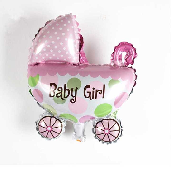 BABY GIRL CARRIAGE FOIL BALLOON ( 14 INCH )