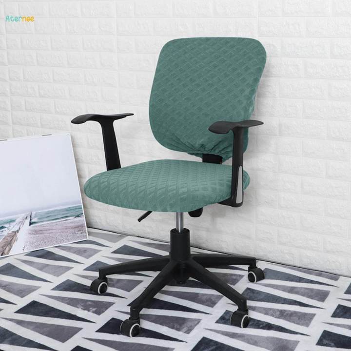 Elastic%20Computer%20Chair%20Slipcovers%20,Stretchable%20Rotating%20Chair%20Seat%20Covers,%20Green%20-%20Image%205