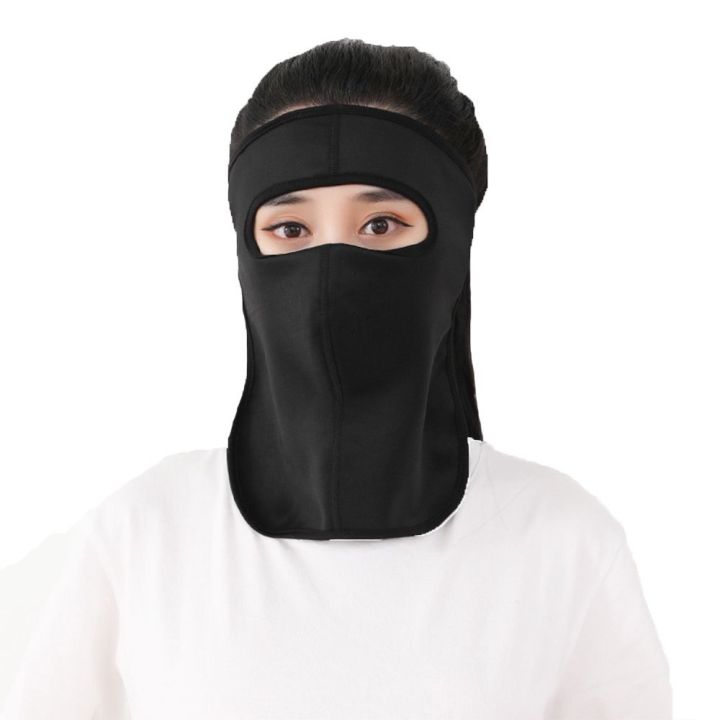 Breathable Hiking Face Mask Outdoor Face Shield Sunscreen Veil UV Protection Face Scarves With Neck Flap Sun Protection Face Cover Womne Neckline Mask Ice Silk Summer Sunscreen Mask Men Fishing Face Mask