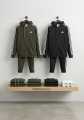 Adidas Men's Brown 3-Stripes Winter Zipper Tracksuit - Heavy Brush Fleece Inside - Warm Hooded Co-ord Set. 