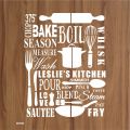 Kitchen Stencil for Wall Painting Scrapbooking Coloring Embossing Album Decorative Paper Card Template ID 560. 