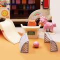 Miniature Swing Toy Non-fading Dollhouse Amusement Park Swing Toy. 