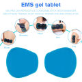 Gel Pads for EMS Neck Massager Body Massager Patch Replacement Silicon Gel Abdominal Muscle Patch Reusable EMS Neck Trainer. 