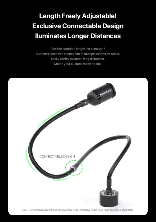 MECHANIC%20Omni-L%20Microscope%20Light%20Source%205W%20Portable%20LED%20Lamp%20Bendable%20Stepless%20Dimming%20Magnetic%20base%20360%C2%B0%20all-around%20Lighting%20-%20Image%203