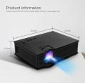 UNIC UC68 Original Projector 1800 Lumens 80 ANSI Multimedia Home Theatre HD 1080p Built-in HIFI Speaker Home Entertainment. 