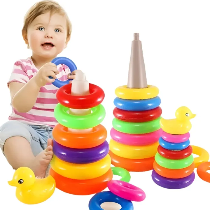 Plastic%20Rainbow%20Stacking%20Ring%20Toys%20for%20Kids,%20Baby%20Rings%20Toys%209%20Pics%20Set%20-%20Image%203