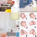 2 Pack Foaming Soap Dispenser 15Oz Refillable Foam Liquid Hand Soap Empty Plastic Pump Bottle Container - Clear 450Ml. 