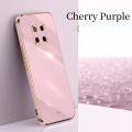 COROGI for Huawei Mate 20 Pro Back Cover Luxury 6D Plating Square Frame Shiny Case Camera Lens Protection Soft Silicone Mobile Phone Cases. 