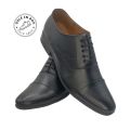 Sole in Box Imported Black Leather Oxford Shoes. 