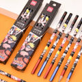 Deli 8pcs Japanese Stationery Naruto Pencils for School Writing Accessories Cute Anime Pencil Wood HB 2B Cool Prizes for Kids. 