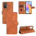 lthmy for Honor 10X Lite Case Solid Color Leather Flip Cover Wallet Card Slots Casing Anti Falling Protect Cellphone Shell with Holder. 