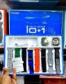 TK90 ULTRA 10 IN 1 49MM BIG DISPLAY WIRELESS CHARGING 8 STRAPS WITH JELLY WATCH CASE ULTRA BLUETOOTH CALLING SMARTWATCH. 