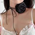 Flower Choker Necklace Romantic Collar Necklaces for Black. 
