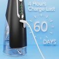 ZACCER Oral Irrigator (M209) Water Flosser with 4 Modes and 4 Nozzles, 310 ml Waterflosser Wireless  IPX7 Waterproof, Portable Dental Shower, USB Rechargeable Teeth Cleaning, Oral Irrigator for Travel & Home. 