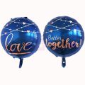 Love Together Foil Balloon - 22 Inch - Balloons Decoration Items - Blue - Pack Of 1. 