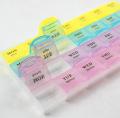 7 Days/ Week Transparent Lid Tablet Pill Box Holder/ Medicine Storage Organizer. 