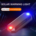💡New Products+Shipping in 24 Hours💡Car Solar LED Mini Warning Light Night Ride for Motorcycle Electric Vehicle Bicycle Tail Light Anti-rear Strobe Warning Light. 