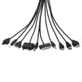 10 in 1 Universal Black USB Cable Fast Charging Line to Multi Plug Cell Phone Charger Cable for Samsung HTC Sony OM 10 in 1 Charging Cable Data Line Muti Wire Charger Adapter USB Mobile Charger Multi Pin Cable 10in1 Universal usb 2.0. 