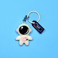 Spaceman / astronaut  keychain - cartoon character / action figure soft pvc keychain for kids (girls and boys) - bag hanging accessories / keyring. 