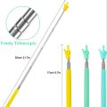 Telescopic Extendable Pointer Foldable Hand Pointer Finger Design Pointer Mini Stick Teacher Training Stick Classroom early educational stick Blackboard pointing tool. 
