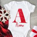 Custom Name ⭐ Personalized Alphabet Baby Clothes Girl Boy Baby Romper Infant Onesies New Year / Christmas Jumpsuit Newborn Gift. 