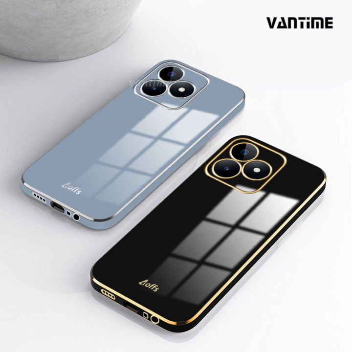 Vantime for Realme C51 / C53 / Narzo N53 / Note 50 Case Soft Shiny Bling Back Cover