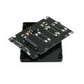 【3C VictoryEagle Store】Mini mSATA 2.5" SATA Hard Disk Enclosure Case Converter Adapter Blacm Color. 