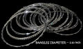 BANGLES / CHORIAN SET OF 13 FOR GIRLS IMPORTED SILVER QWIS-438-20 QUALITY WEB STORE. 