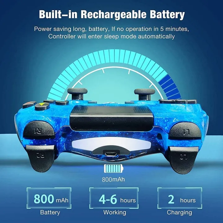 Wireless%20Controller%20for%20PS4,%20Blue%20Galaxy%20Nebula%20Style%20High%20Performance%20Double%20Vibration%20Controller%20Compatible%20with%20PlayStation%204%20/Pro/Slim/PC%20with%20Sensitive%20Touch%20Pad,%20Audio%20Function,%20Mini%20LED%20Indicator%20-%20Image%206