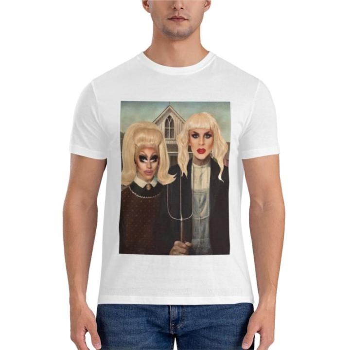 Trixie and Katya artworkClassic T-Shirt men clothing t shirts for men pack workout shirts for men heavy weight t shirts for men