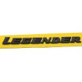 Matte Black Rear Legender Emblem For Toyota Fortuner Legender 2019-2022. 