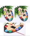 12 Colors Watercolor Paint Palette Set,with Paint Brush For Kids | Non Toxic Water Colour Paints Kids Artist Palette Brush Set Painting Children's | Large Set Of Fancy 12 Water Colours. 