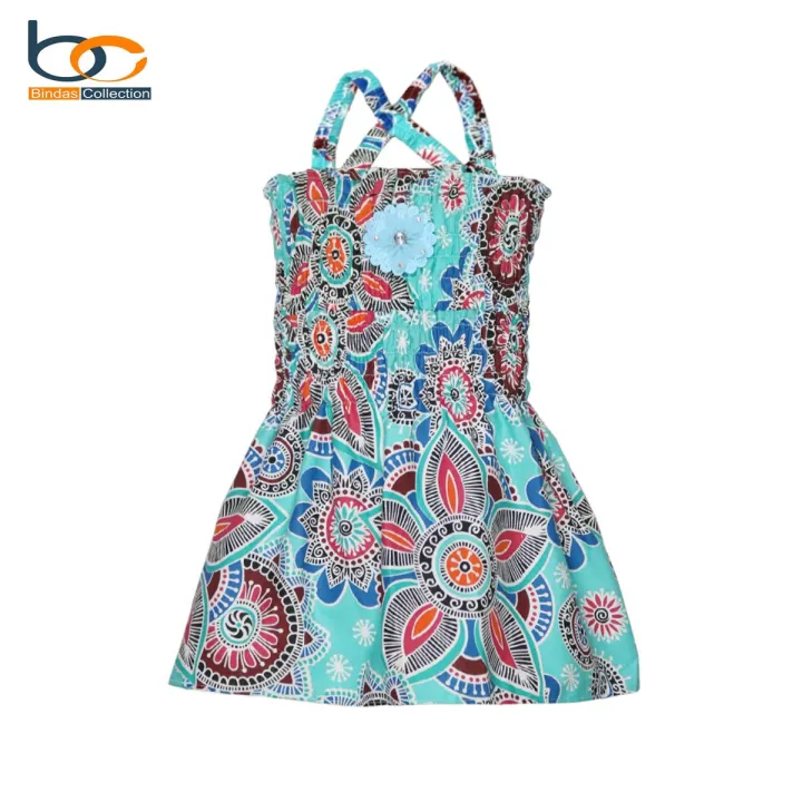 Bindas%20Collection%20Summer%20Mix%20Cotton%20Printed%20Frock%20For%20Girls%20-%20Image%203
