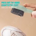REFLECTIONZ TRADERS- Long-Handled Cleaning Brush with Soap Dispenser and Soft Bristles for Shoes, Clothes, and Household Laundry - Ideal Cleaning Tool. 