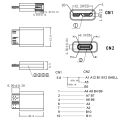 USB Adapter Type C Female to USB 3.0 Micro B Male connector. 
