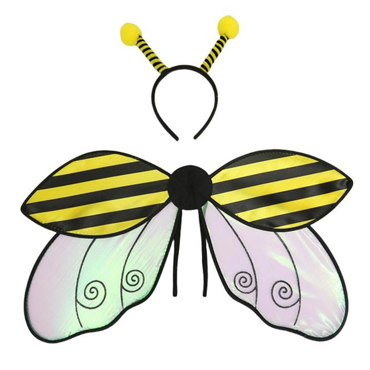 Zishfas Ladybug Wings Cosplay Insect Wing Costume Accessories for Halloween Parties Stage Performance Ladybird Honeybee Fairy Wings Costume Party Wings