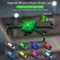 2 PCS LED Aircraft Strobe Light with 7 Color and 31 Lighting Modes USB Charging Drone Night Signal Warning Light Anti-Collision LED Night Flashing Light for Drone/Bike/Dirt Bike/Car/ Motorcycle. 