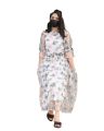 Stitched embroidery 3pc Maxi dress for Girl  and women. 