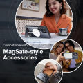 Sanptoch Magnetic Invisible Alloy Stand Phone Case For Samsung S24 S25 Ultra Plus For MagSafe Matte Translucent Anti-fingerprint Cover For S23 Ultra FE Military Drop Protection Casing. 