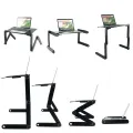 Multifunctional Aluminium Laptop stand with Mouse and Cooling pad. 