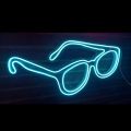 Glasses Shape Neon Light Sign For Glasses Shop Decoration. 
