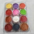 12 PCS PEARL GLITTER MICA POWDER FOR EYESHADOW SHIMMER DUST MICA POWDER FOR ART & CRAFT PARTY MAKE UP DUSTY LOOSE SHINY GLITTERS FOR EYES & NAILS. 