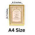 Customized Nikkah Frame Certificate with Premium Frame, Personalized Nikah Certificate A4 Size for Weddings, Premium High-Quality Nikkah Signature Certificate, Perfect Wedding Gift, Beautifully Crafted wedding Gift. 