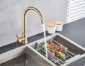 kitchen sink mixer kitchen Faucet Hot and Cold Kitchen Sink Tap golden Sink Mixer. 