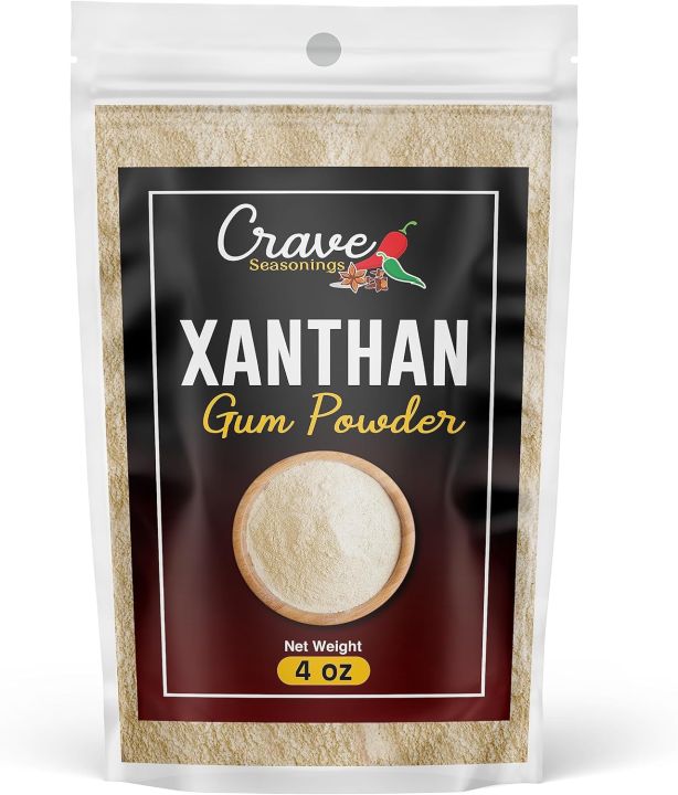 Pure Xanthan Gum 4 oz -113gm Thickener Powder, Keto Friendly - Premium Quality Food Grade Baking - by Crave Seasonings