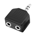 3.5mm Stereo TRS Jack Female to Dual RCA Female Connector Audio Heads, 3.5mm(1/8 Inch) TRS Splitter Adapter to Two RCA AV Interconnect AUX (2 of Pack) (Gold Plated,3.5mm Male to Two Female). 