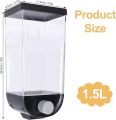 Wall Mounted 6 Grid Dry Food Dispenser 10kg Capacity Cereal and Rice Storage Box. 
