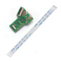 JDS-040 Replacement Micro USB Charging Port Adaptor for DualShock 4 Repair Part Charger Socket Board Module for Playstation PS4 Wireless Controller with 12 Pin Flex Cable. 