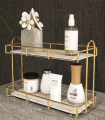 Stylish Cosmetic Rack Makeup Organizer metal Shelf Acrylic Holder design Large-Capacity Cosmetic Storage Box. 