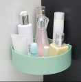 Bathroom Corner Shelf Organizer & Adhesive Storage Triangle Rack No Drill for Shower Soap Shampoo Holder Toilet Storage Accessories with Drainage hole. 